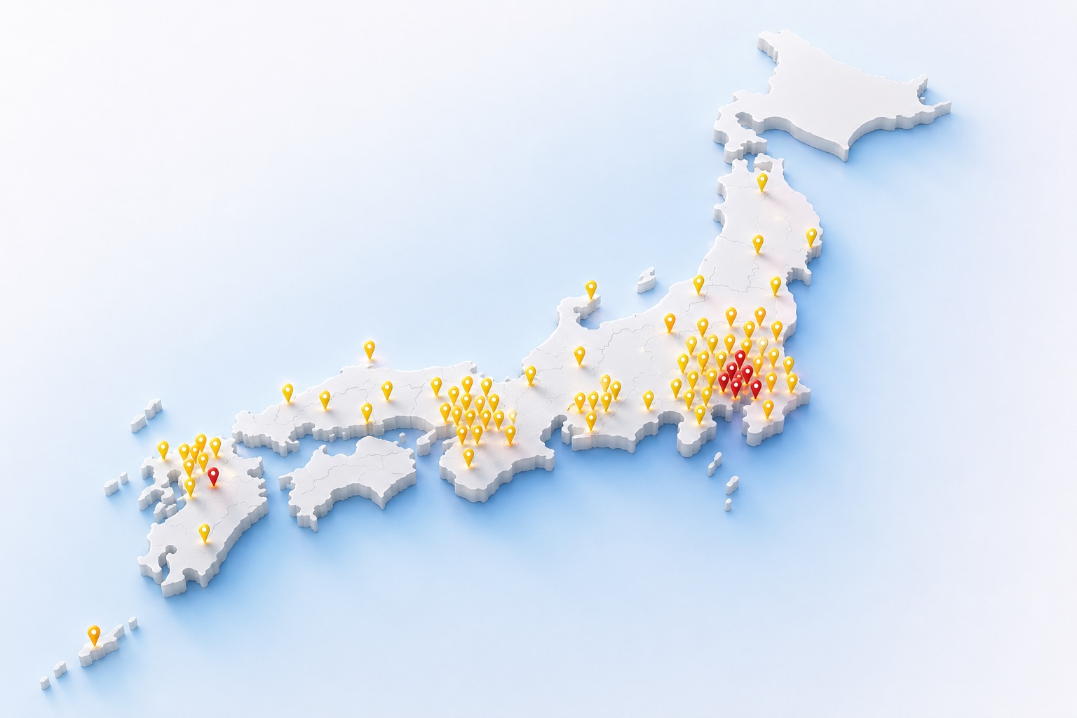 全国に広がるマイゴルの店舗マップ